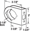 Prime-Line 3 in. H X 3.9 in. L Brass Lock and Door Reinforcer