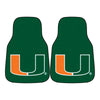 University of Miami Carpet Car Mat Set - 2 Pieces