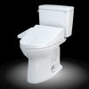 TOTO® Drake® WASHLET®+ Two-Piece Elongated 1.6 GPF TORNADO FLUSH® Toilet with C2 Bidet Seat, Cotton White - MW7763074CSG#01