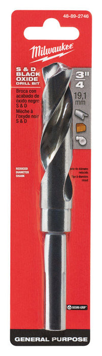 Milwaukee  THUNDERBOLT  3/4 in.  x 6 in. L Black Oxide  Drill Bit  1 pc.