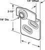 Prime-Line  7/8 in. Dia. x 2.0 in. L Mill  Plastic/Steel  Roller Assembly  2 pk