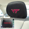 Virginia Tech Embroidered Head Rest Cover Set - 2 Pieces