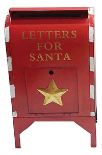 Sunset Vista  Metal  Red  24.5 in. H Christmas Letters For Santa Large Mailbox  Outdoor Garden Stake