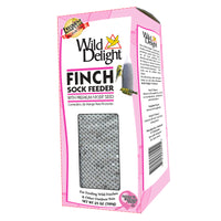 Wild Delight Finches Niger Seed Sock Bird Feeder with Seed 25 oz