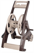 Reel Easy 2385580 175' Dark Brown & Tan Poly Hose Reel Cart