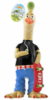 Dog Toy, Tony Mohawk Latex Chicken, Large