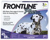 Frontline Plus Liquid Dog Flea and Tick Drops 9.8% Fibronil, 8.8% (S)-methoprene 0.09 oz