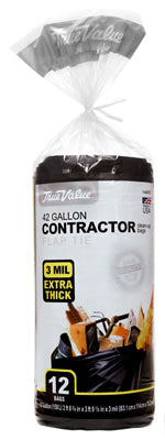 Contractor Trash Bags, 12-Ct., 42-Gallons