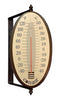 Conant Oval Thermometer Aluminum Brown