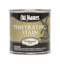 Old Masters Semi-Transparent Red Mahogany Oil-Based Penetrating Stain 0.5 pt