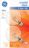 Bulb Ge G16.5 40W Clr2Pk (Pack Of 6)