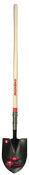 RazorBack 45657 58.625" Black Round Point Closed Back Shovel With Wood Handle