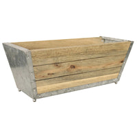 Robert Allen 7 in. H X 18 in. W Wood Window Planter Natural