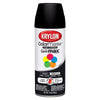 Krylon ColorMaster Semi-Flat Black Paint +Primer 12 oz (Pack of 6)