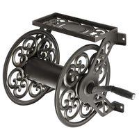 Liberty Garden 125 ft. Bronze Wall Mounted Hose Reel