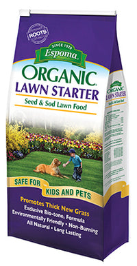 Espoma Organic 3-6-3 Lawn Starter Lawn Food For All Grasses 600 sq ft