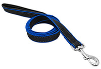 Pet Expert Reflective Dog Leash, Black/Blue, 3/4-In. x 6-Ft. (Pack of 3)