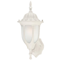 100-Watt White Powder Coated Wall-Mount Lantern