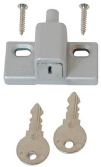 Sliding Glass Patio Door Keyed Lock, Aluminum Finish