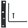 Hampton 2-1/2 in. H X 5/8 in. W X 2-1/2 in. D Black Steel Inside L Corner Brace (Pack of 25)