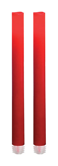 Inglow  Red  No Scent Taper  Candle  9 in. H