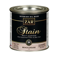 Zar Semi-Transparent Beach House Oil-Based Wood Stain 1/2 Pt. (Pack Of 6)