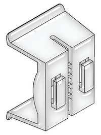 Southern Imperial  1-1/4 in. H x 1 in. W White  Sign Holder