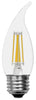 GE Lighting 45576 2.5 Watt E26 CAM Clear Soft White LED Dimmable Relax HD Light Bulbs 4 Count