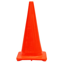 Traffic Cone, Orange PVC, 28-In.