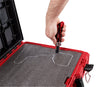 Milwaukee  PACKOUT  20 in. Plastic  Tool Case with Foam Insert  15 in. W x 6 in. H Black/Red