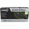 AMMEX Professional Nitrile Disposable Exam Gloves Small Black Powder Free 100 pk