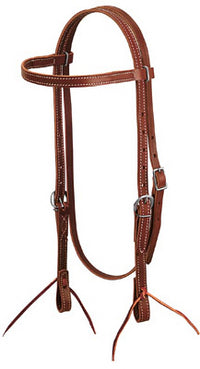 Horse Headstall, Brown Latigo Leather, 5/8-In.