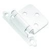 Hickory Hardware P144-W 2.630" X 1.936" White Surface Self-Closing Flush Hinges 2 Count