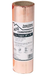 Amerimax  10 in. W x 20 ft. L Copper  Flashing  Copper