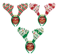 DM Merchandising Uncle Bob's CHRISTMAS Bell Antler Headband Metal/Plastic/Polyester 24 pk (Pack of 24)