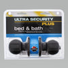 Ultra Security Plus Oil Rubbed Bronze Metal Bed and Bath Knob 3 Grade Right or Left Handed