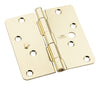 National Hardware 4 in. L Bright Brass Door Hinge (Pack of 5)