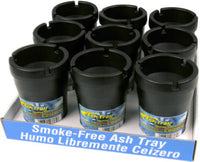 Smokeless Ashtray, Black (Pack of 9)