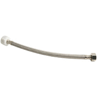 PlumbCraft 1/2 in. OD in. X 7/8 in. D OD 12 in. Braided Stainless Steel Toilet Supply Line