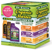 Dr Earth 1050 Organic Starter Root Booster 3-Step Fertilizer Kit