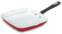 Grill Pan, Non-Stick, Red, 11-In. Square