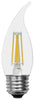 GE Lighting 45577 2.5 Watt E26 CAM Clear Daylight LED Dimmable Refresh HD Light Bulbs 4 Count