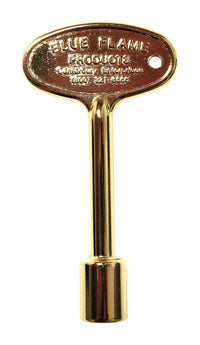 Blue Flame Gold Polished Brass Zinc Gas Valve Key