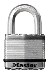 Master Lock 1-7/16 in. H X 13/16 in. W X 2 in. L Laminated Steel Ball Bearing Locking Padlock 1 pk K