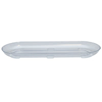 Curtis Wagner Plastics 1.25 in. H X 5 in. W X 14 in. D Plastic Centerpiece Plant Tray Clear (Pack of 25)