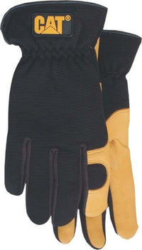 Cat Gloves CAT012205M Medium Premium Leather Gloves With Gel Pad In Palm                                                                              