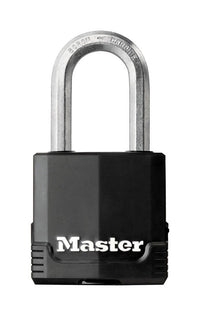 Master Lock 1-7/8 in. W Steel Dual Ball Bearing Locking Covered Padlock 1 pk