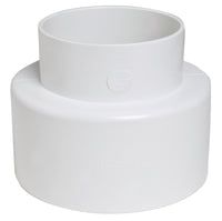 NDS Schedule 35 4 in. Hub each X 4 in. D Hub PVC Pipe Adapter