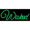 Gemmy  Light Glo  LED  Prelit Wicked Sign  Halloween Decor