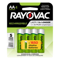 Rayovac  NiMH  AA  1.2 volt Battery  4 pk